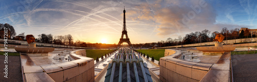 Fotoroleta fontanna park europa panoramiczny