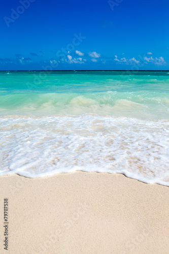 Fototapeta plaża raj brzeg słońce pejzaż