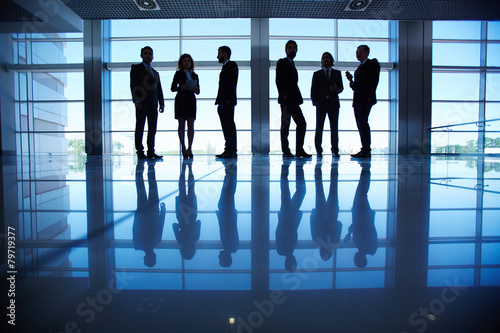 Obraz na płótnie kobieta korytarz ludzie mężczyzna przedsiębiorców