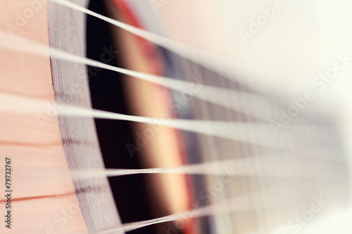 Plakat ludowy sztuka muzyka gitara siodełko