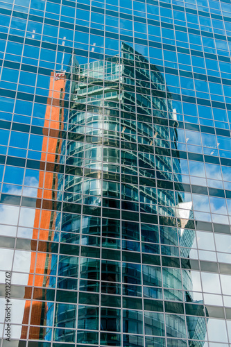 Naklejka architektura miejski nowoczesny wieża biurowiec