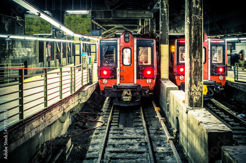 Obraz na płótnie metro stary manhatan transport