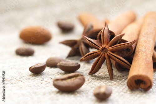 Fotoroleta kawa deser kakao jedzenie składnika