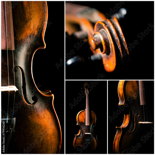 Obraz na płótnie stary skrzypce muzyka sztuka