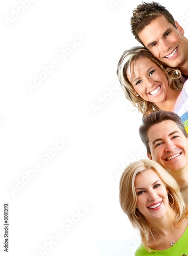 Obraz na płótnie Uśmiechnięci ludzie