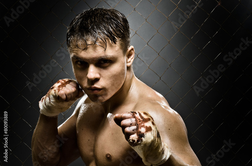 Fototapeta boks energiczny sztuki walki sport mężczyzna