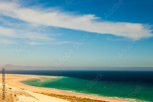 Obraz na płótnie brzeg lato plaża woda niebo
