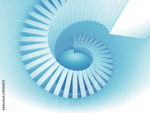 Fototapeta architektura perspektywa spirala loki
