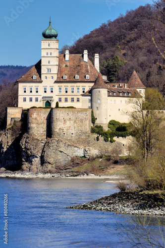 Plakat europa zamek austria turystyczne