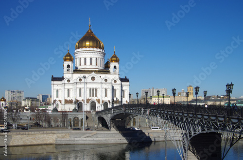Obraz na płótnie ulica kościół most rosja architektura