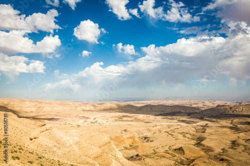 Naklejka pustynia krajobraz niebo pejzaż droga