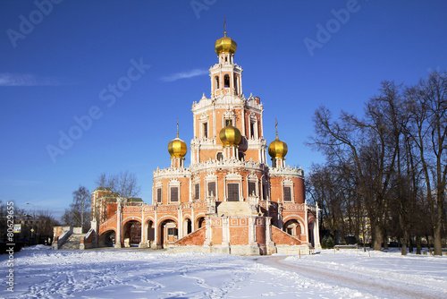 Fotoroleta niebo architektura śnieg rosja kościół