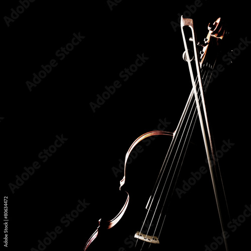 Naklejka sztuka skrzypce koncert muzyka