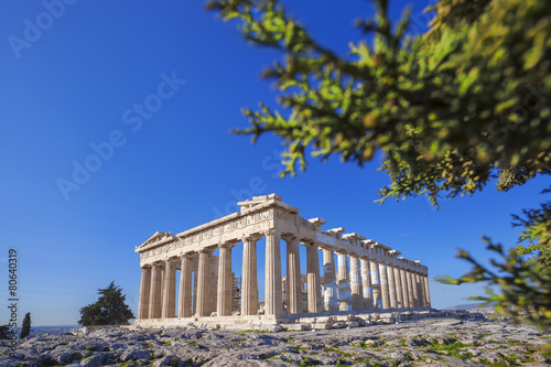 Plakat europa architektura widok grecki