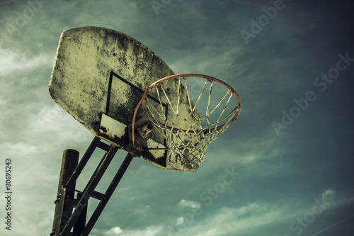 Obraz na płótnie koszykówka vintage stary