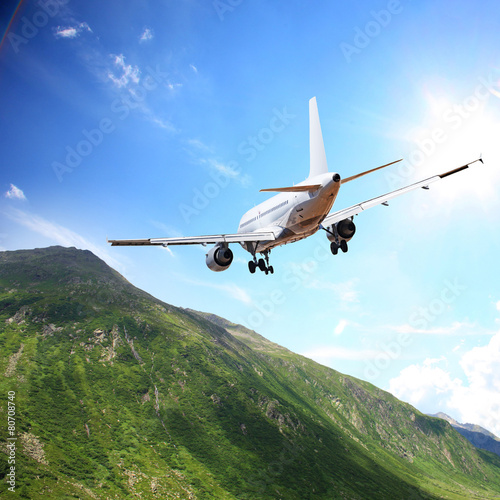 Fototapeta lotnictwo niebo kokpit samolot silnik