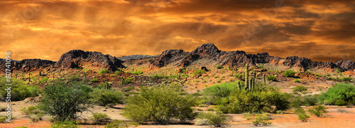Fotoroleta pustynia krajobraz niebo natura góra