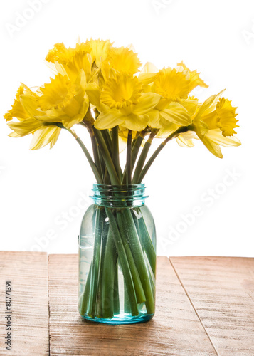 Plakat narcyz bukiet kwiat