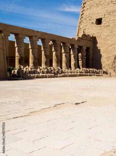 Naklejka święty kolumna architektura egipt