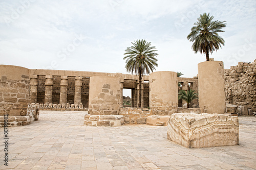 Naklejka egipt sztuka antyczny architektura