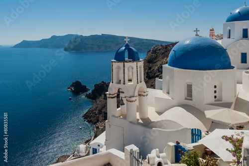 Fototapeta wulkan widok santorini grecki