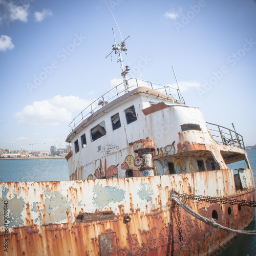 Fototapeta transport łódź statek morze brzeg