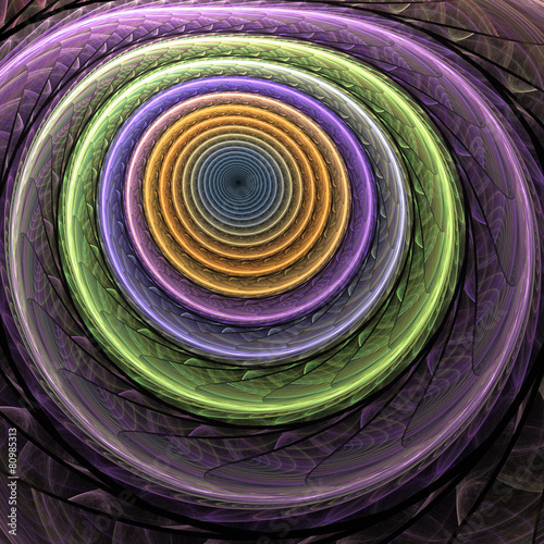 Fotoroleta spirala retro lato natura abstrakcja