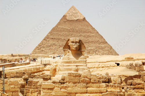 Fototapeta egipt stary widok statua niebo