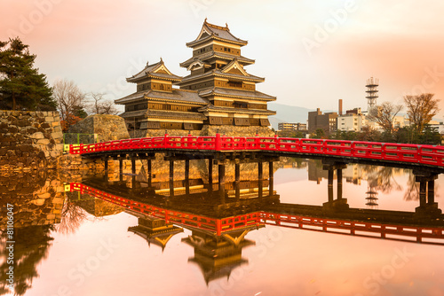 Obraz na płótnie most drzewa japonia tokio zamek