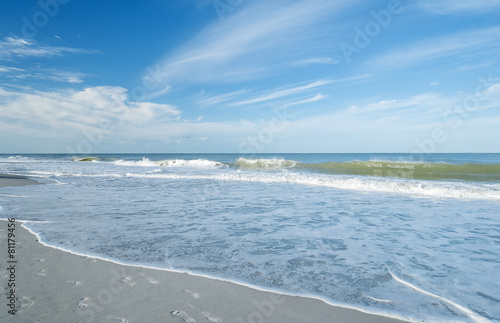 Fototapeta tropikalny plaża niebo błękitne niebo morze