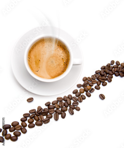 Naklejka cappucino arabica expresso napój kawiarnia