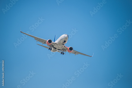 Obraz na płótnie silnik odrzutowiec samolot niebo