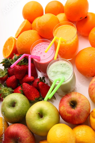 Plakat zdrowy owoc deser