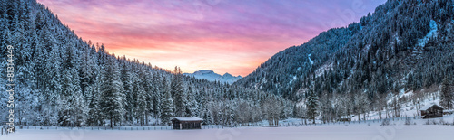 Naklejka alpy krajobraz natura panorama austria