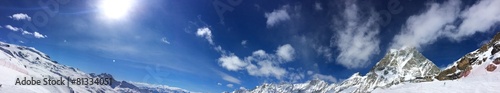 Fototapeta narty natura alpy niebo