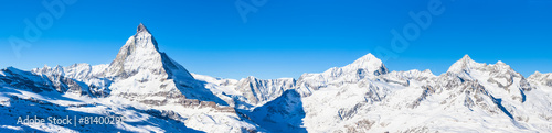 Naklejka alpy krajobraz góra