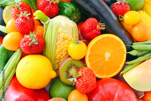 Obraz na płótnie jedzenie zdrowie rynek warzywo