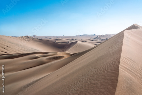 Naklejka pustynia niebo piękny natura wydma