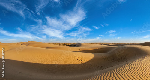 Obraz na płótnie krajobraz pustynia pejzaż indyjski panoramiczny