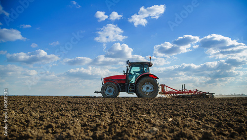 Fototapeta natura maszyny traktor pejzaż