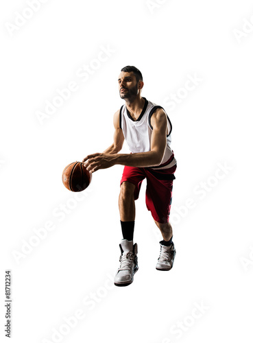 Fototapeta zdrowy portret koszykówka piłka lekkoatletka