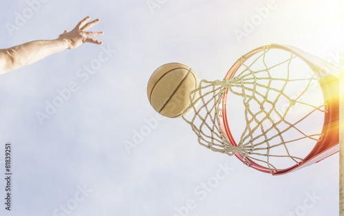 Obraz na płótnie ćwiczenie koszykówka sport