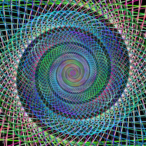 Fotoroleta sztuka fraktal abstrakcja spirala graficzny