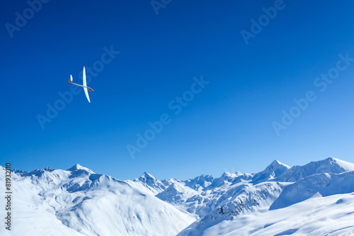 Obraz na płótnie sporty ekstremalne spokojny alpy lotnictwo panoramiczny