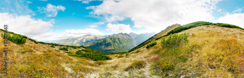 Fotoroleta trawa panorama góra wzgórze tatry