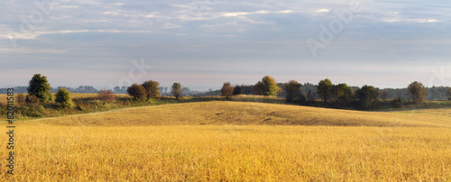 Obraz na płótnie dolina niebo drzewa rolnictwo jesień