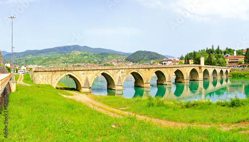 Obraz na płótnie bośnia panorama panoramiczny most