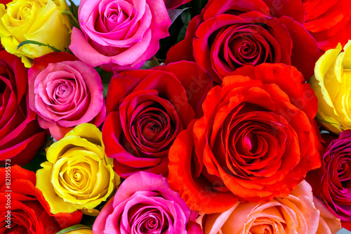 Plakat piękny bukiet miłość kwiat
