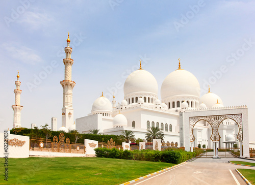 Plakat wschód święty meczet świątynia arabian
