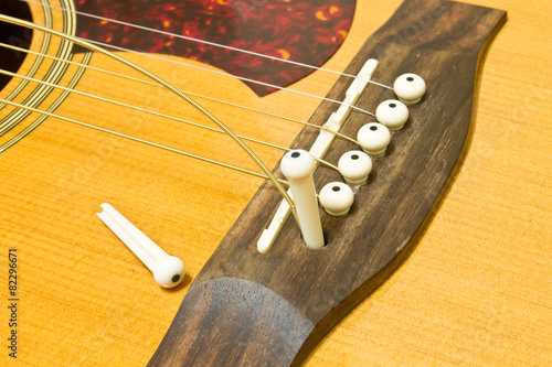 Naklejka ludowy muzyka gitara gitara akustyczna muzyczny